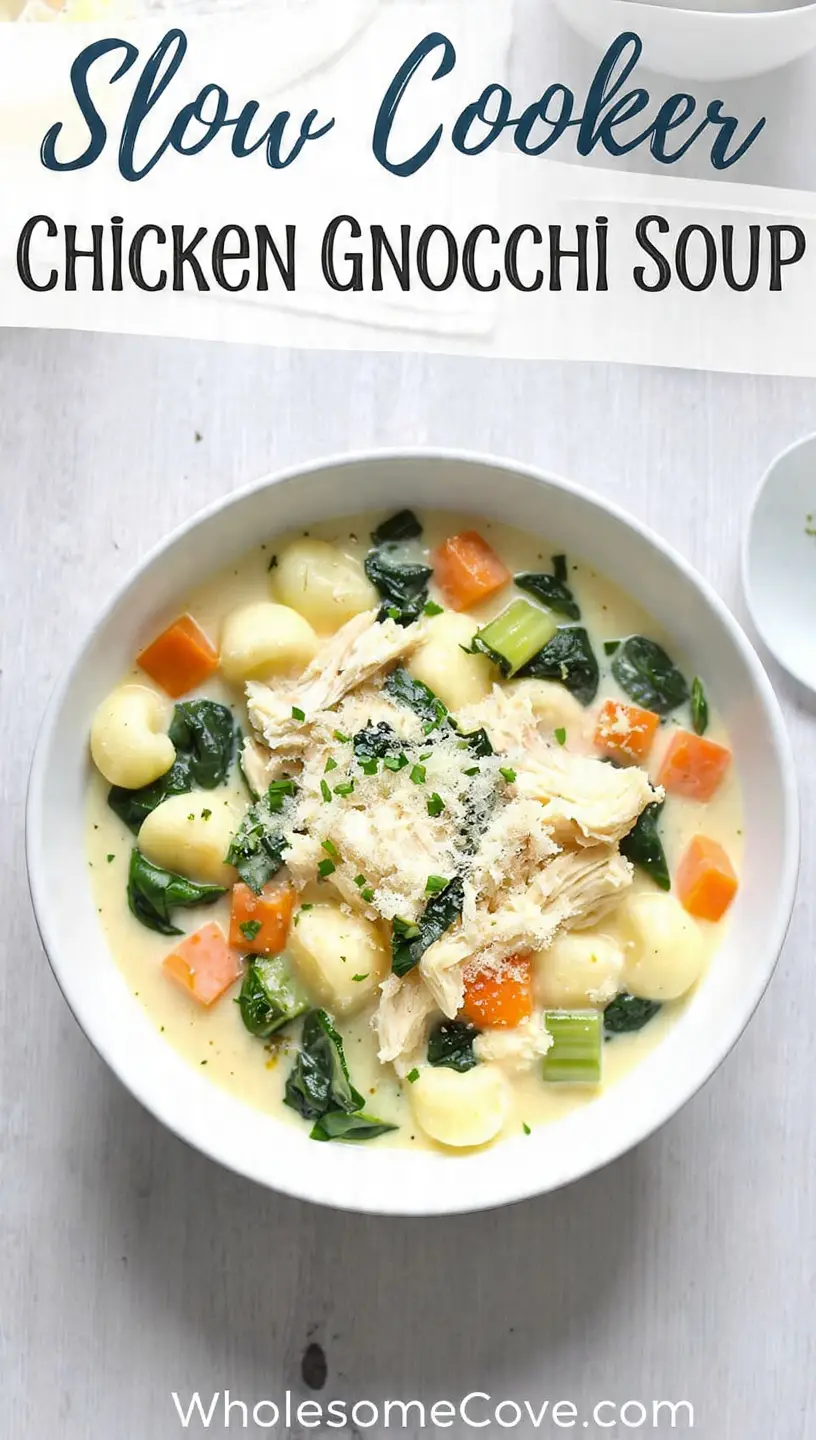 Slow Cooker Chicken Gnocchi Soup Recipe