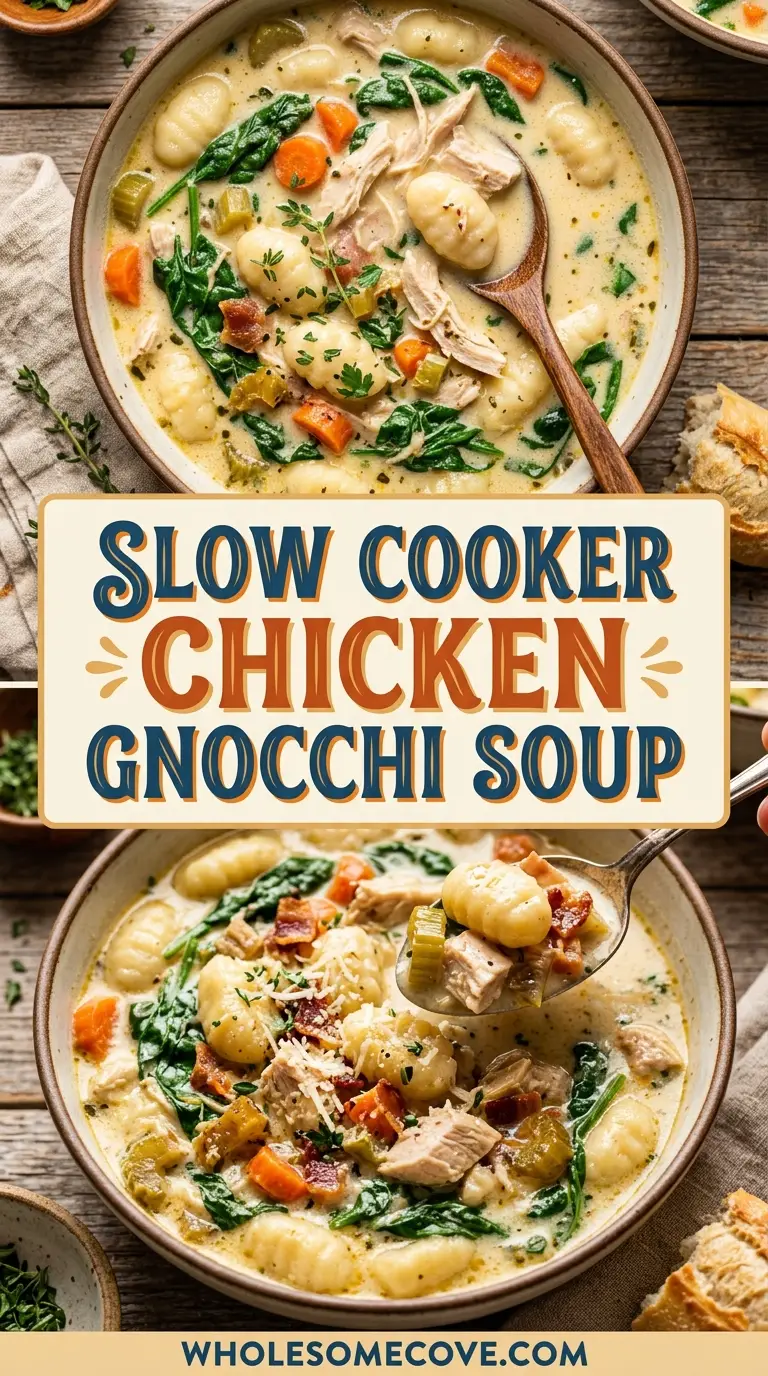 Slow Cooker Chicken Gnocchi Soup Recipe