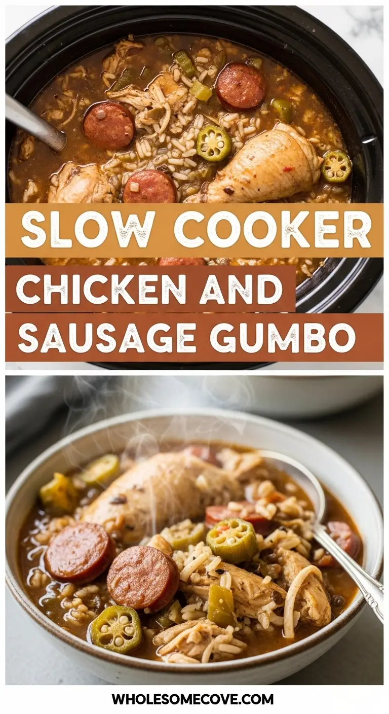Slow Cooker Chicken and Sausage Gumbo Recipe