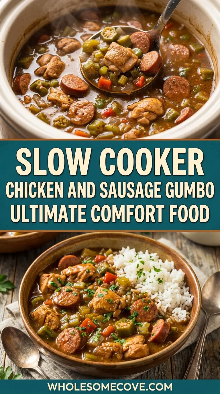 Slow Cooker Chicken and Sausage Gumbo Recipe