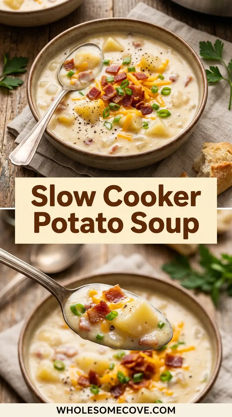 Slow Cooker Potato Soup Recipe