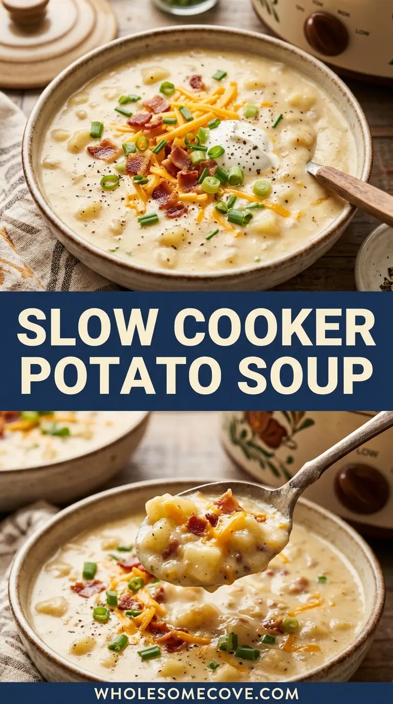 Slow Cooker Potato Soup Recipe