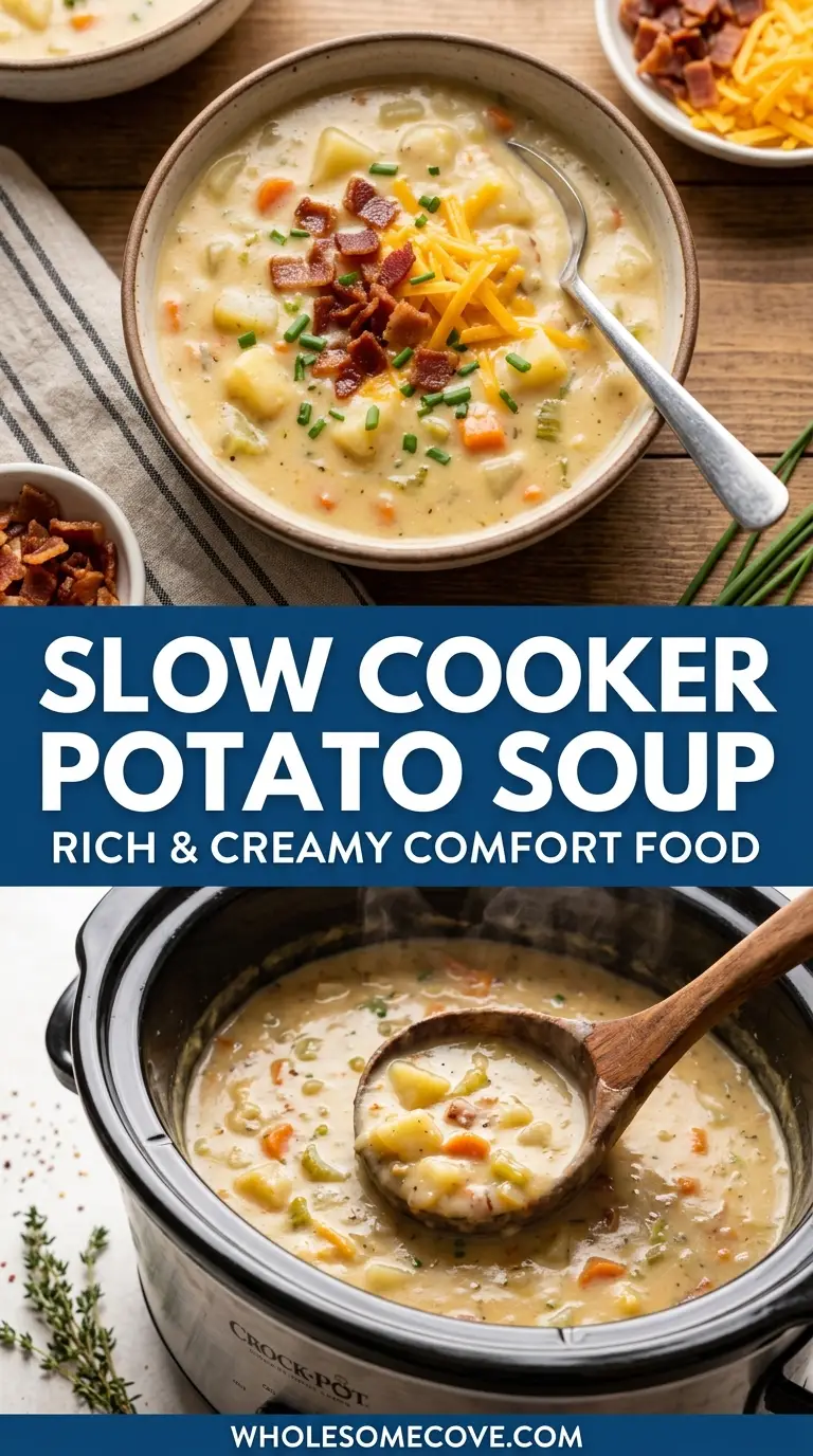 Slow Cooker Potato Soup Recipe