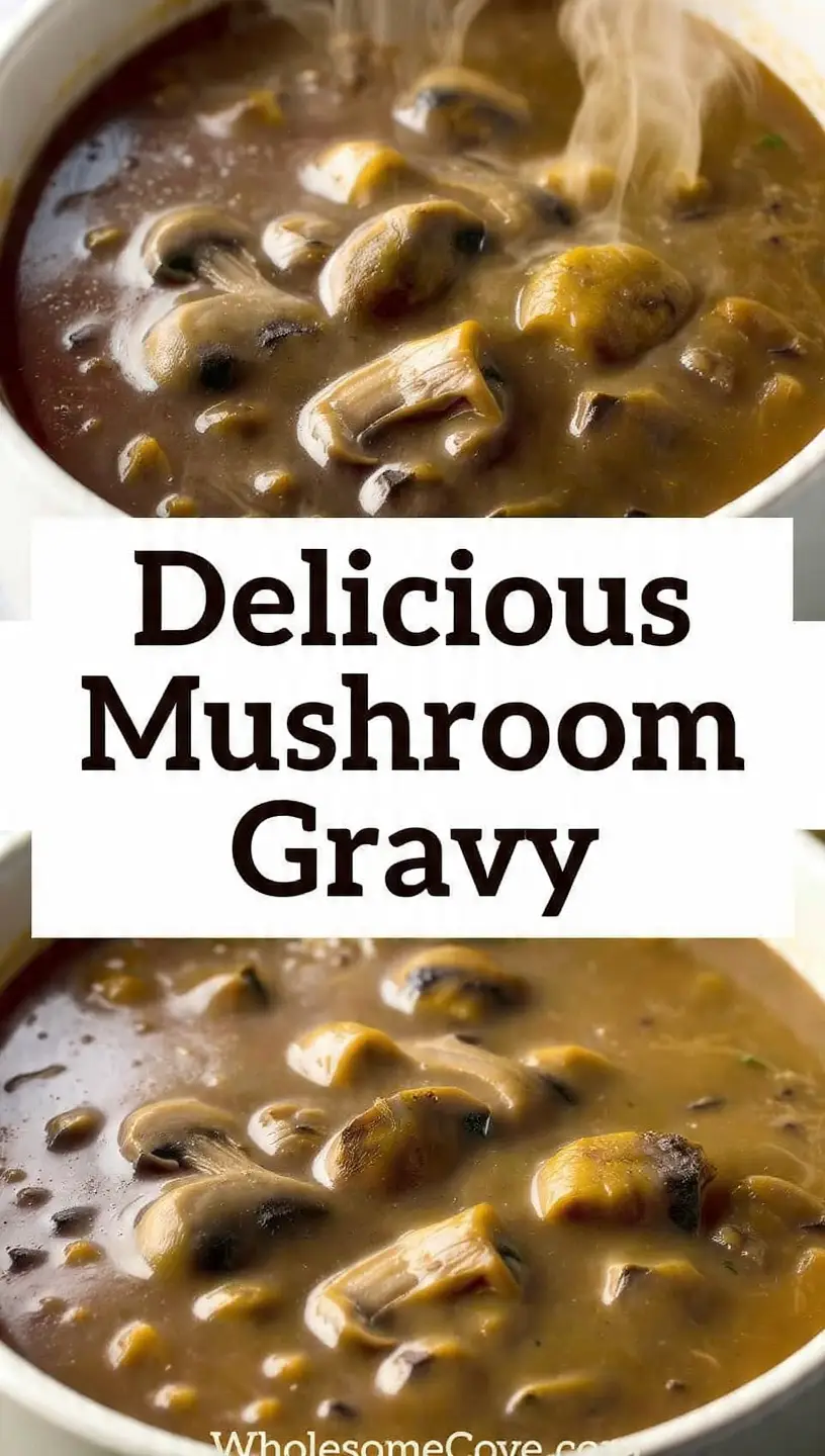 Homemade Mushroom Gravy Recipe