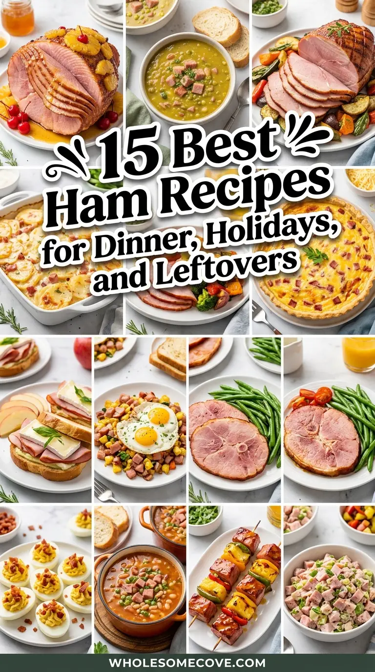 15 Best Ham Recipes for Dinner, Holidays, and Leftovers