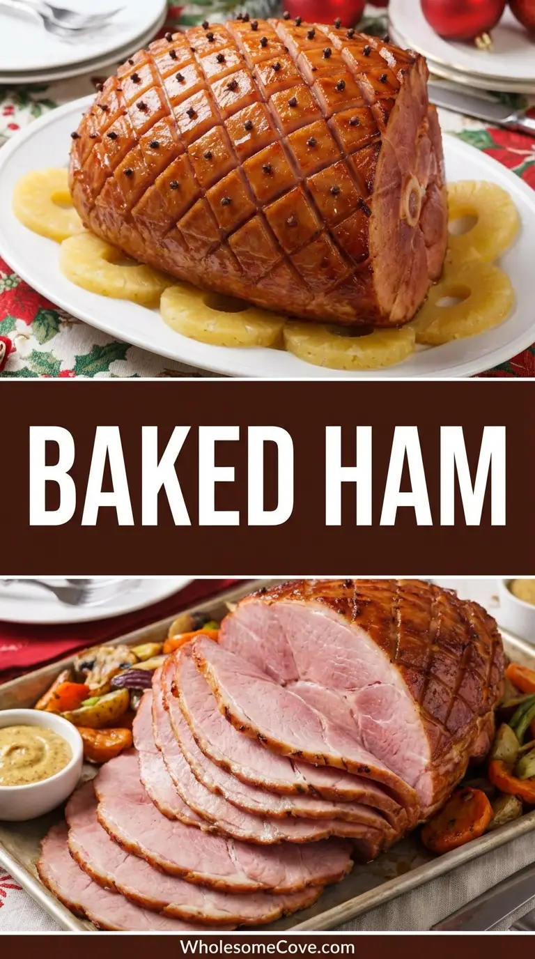 The Best Baked Ham Recipe with Brown Sugar Glaze