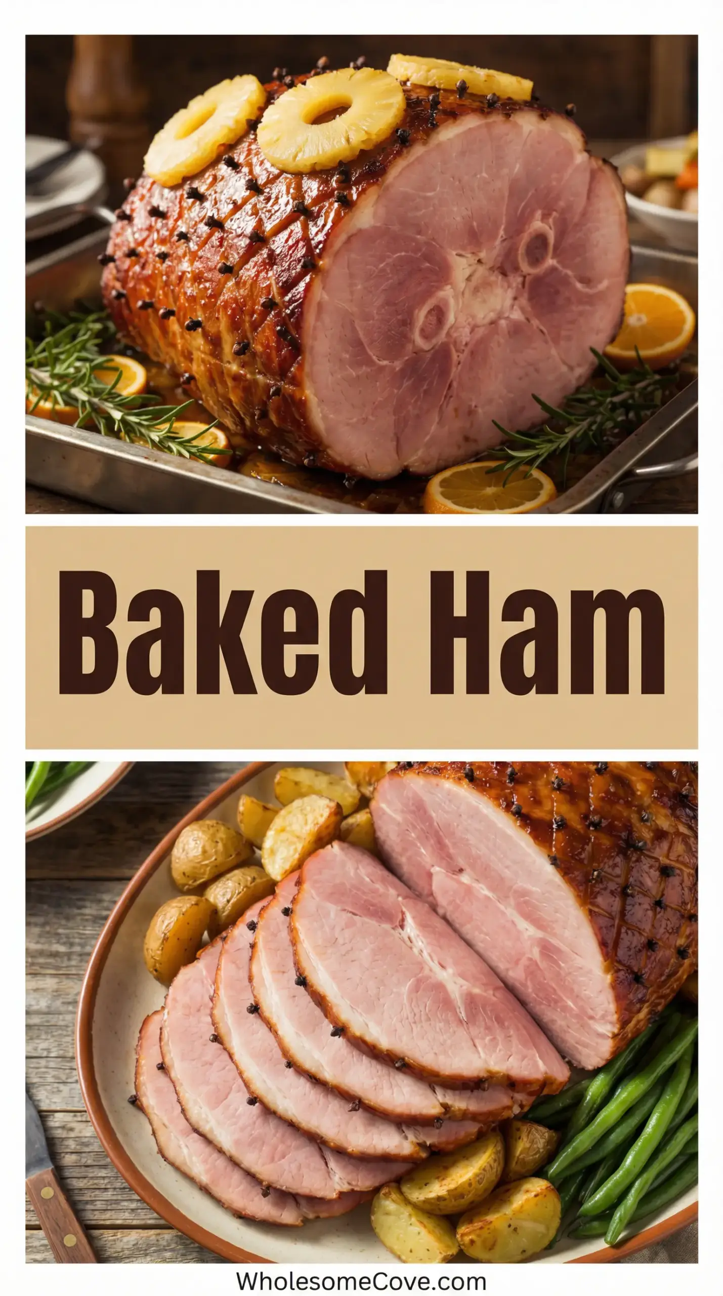 The Best Baked Ham Recipe with Brown Sugar Glaze