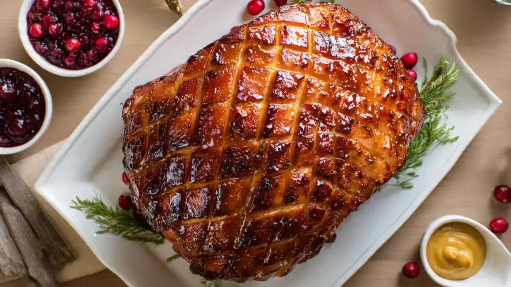 The Best Baked Ham Recipe with Brown Sugar Glaze