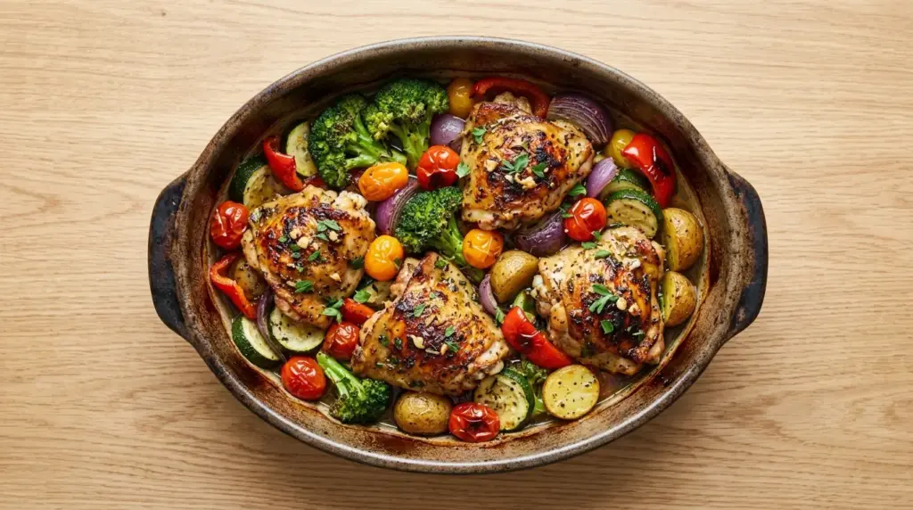 Garlic Butter Chicken & Veggies