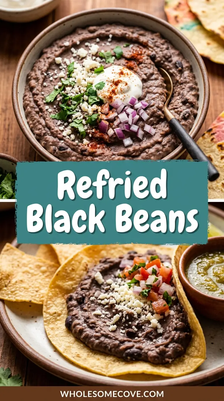 Refried Black Beans Recipe