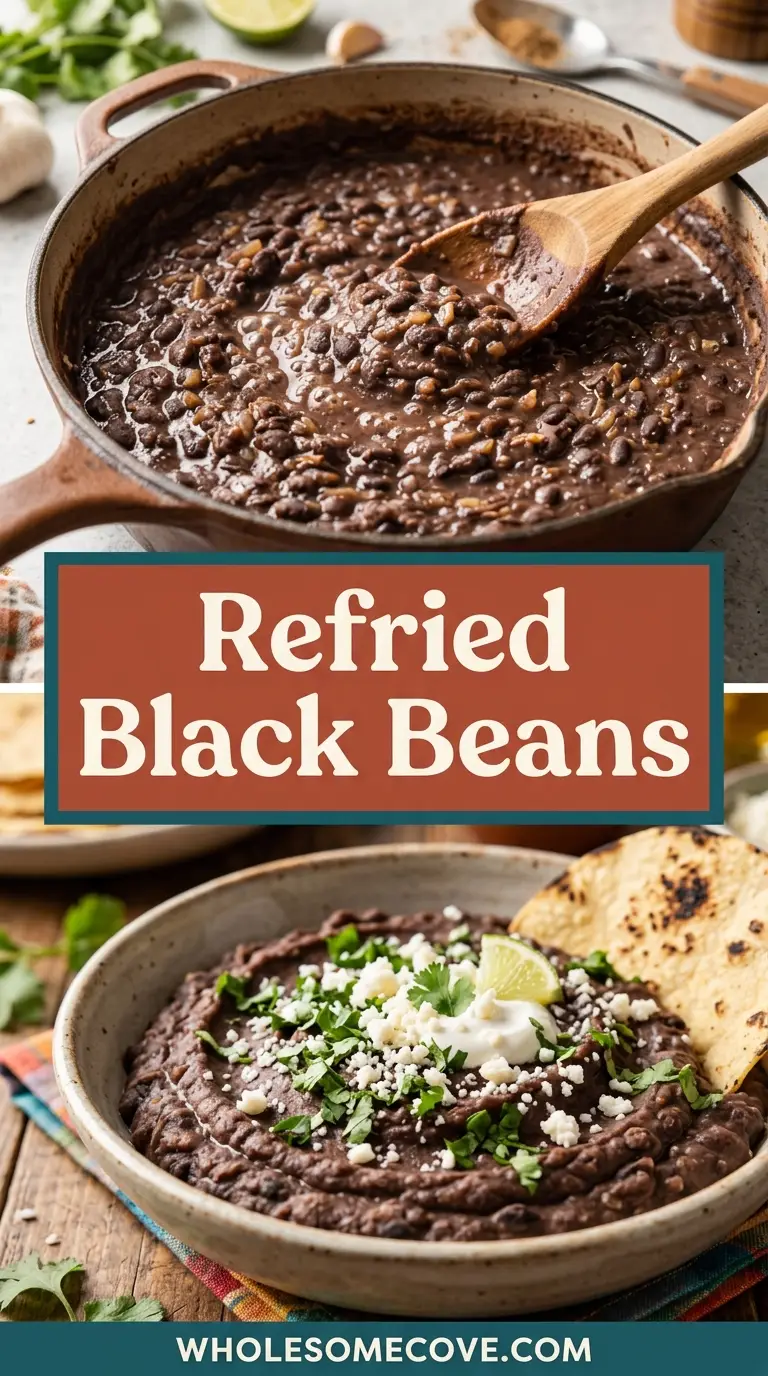 Refried Black Beans Recipe