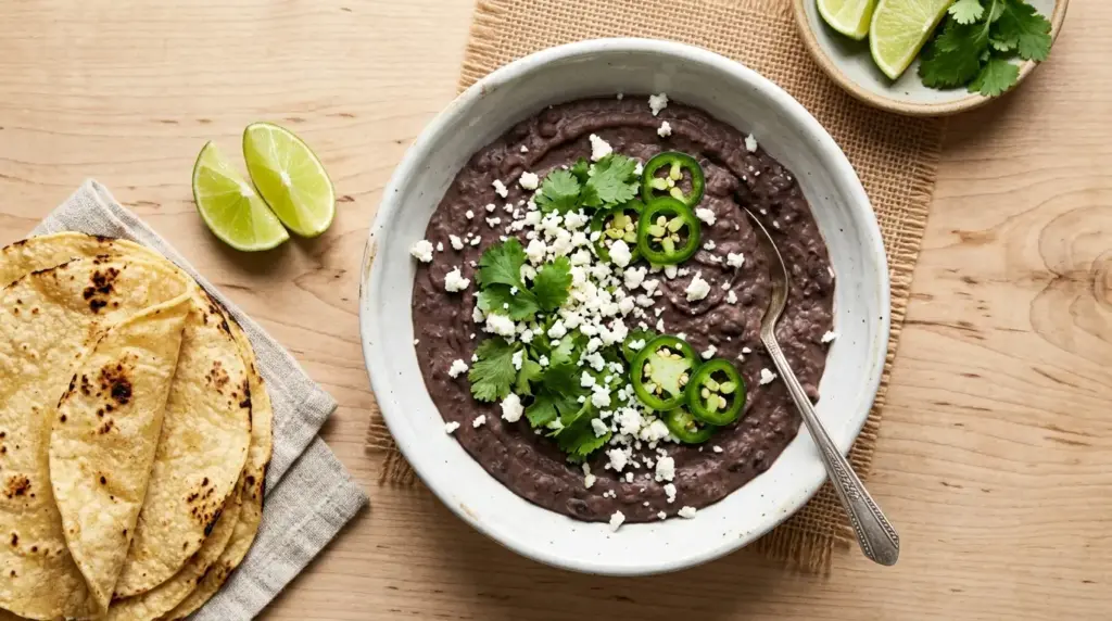 Refried Black Beans Recipe
