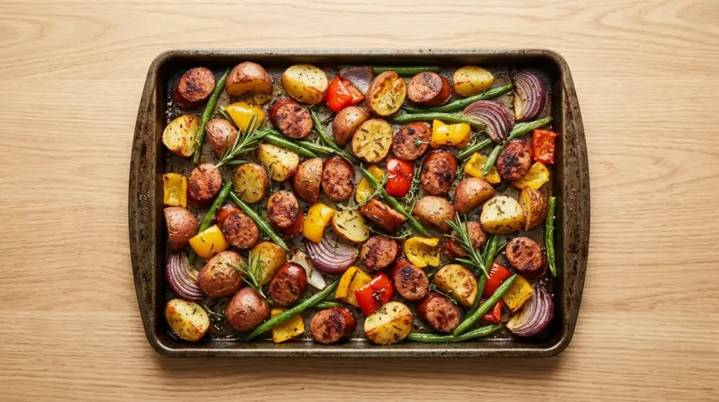 Sheet Pan Sausage & Potatoes