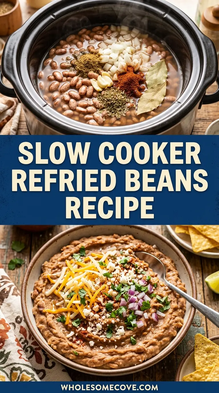 Slow Cooker Refried Beans Recipe