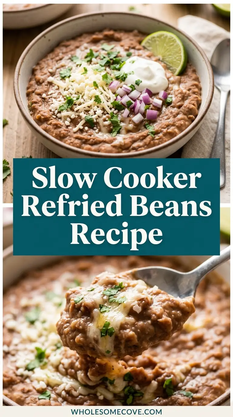 Slow Cooker Refried Beans Recipe