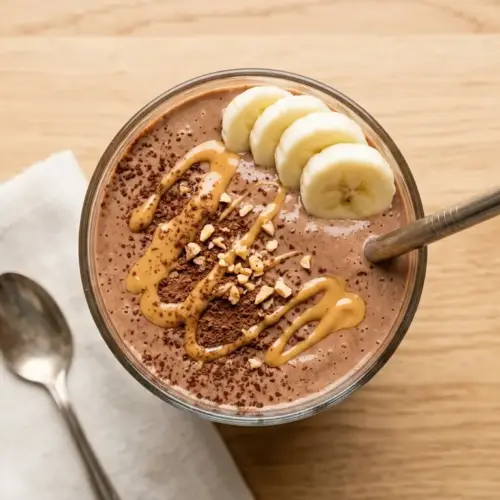 Chocolate Peanut Butter Banana Smoothie Recipe