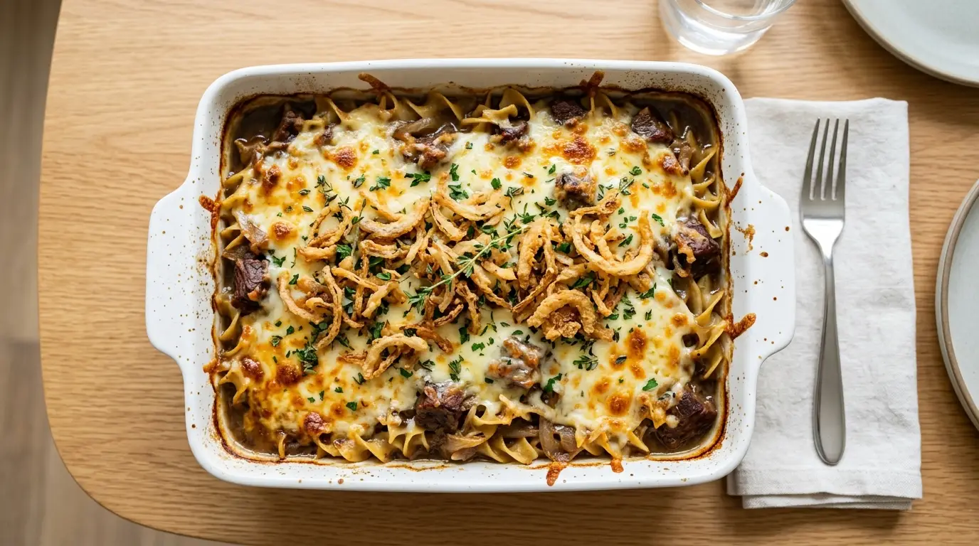 French Onion Beef Casserole Recipe