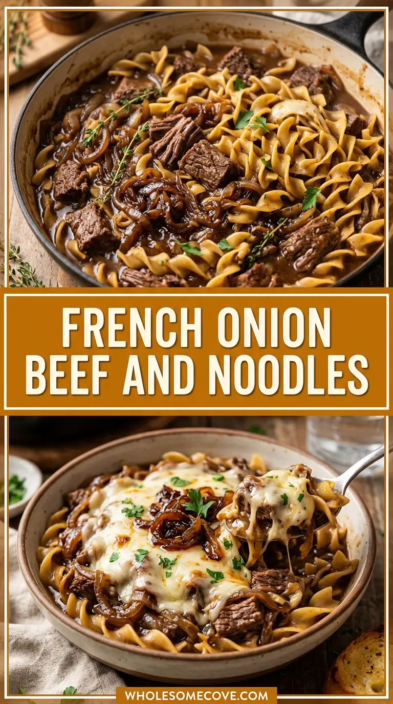 French Onion Beef and Noodles Recipe