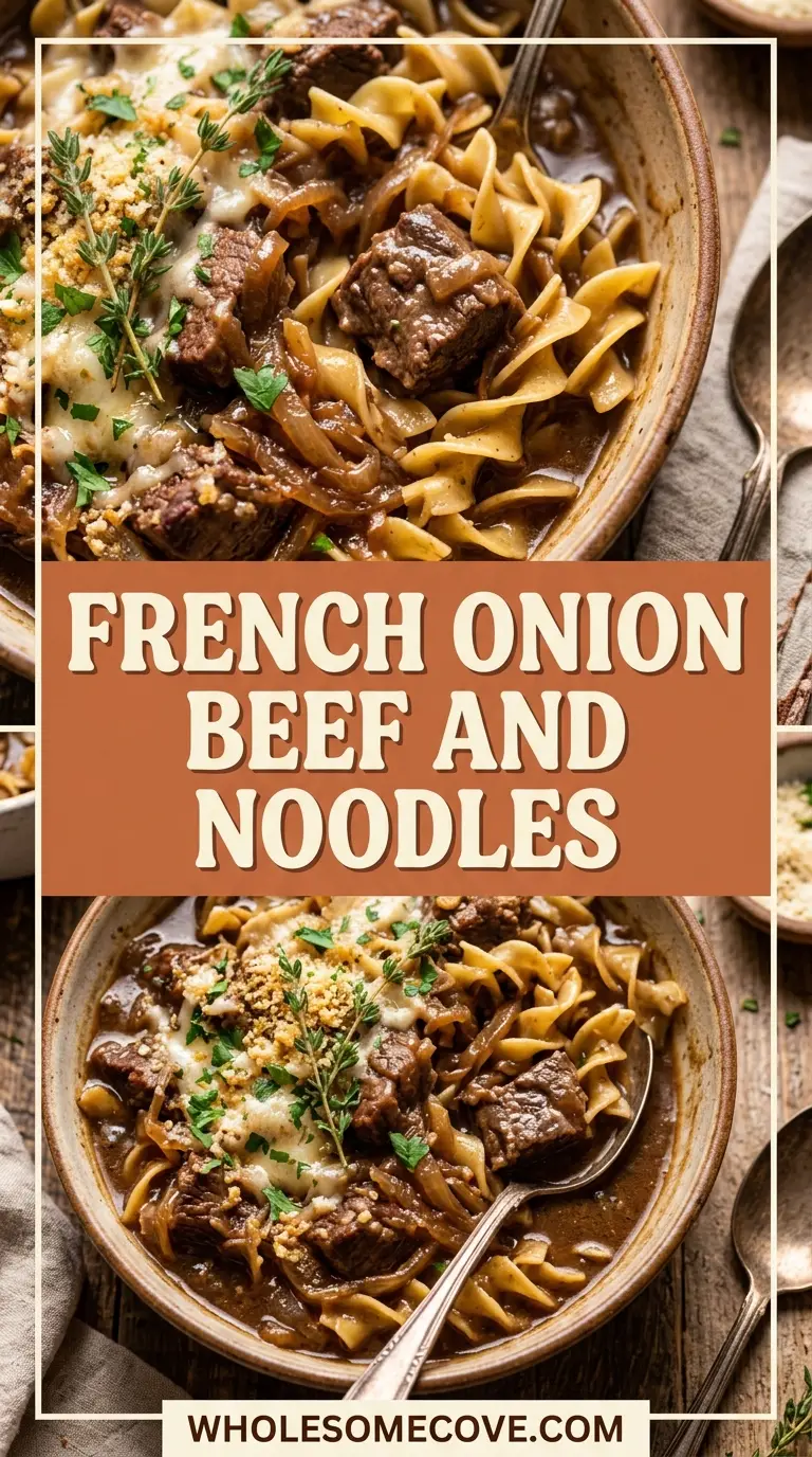 French Onion Beef and Noodles Recipe