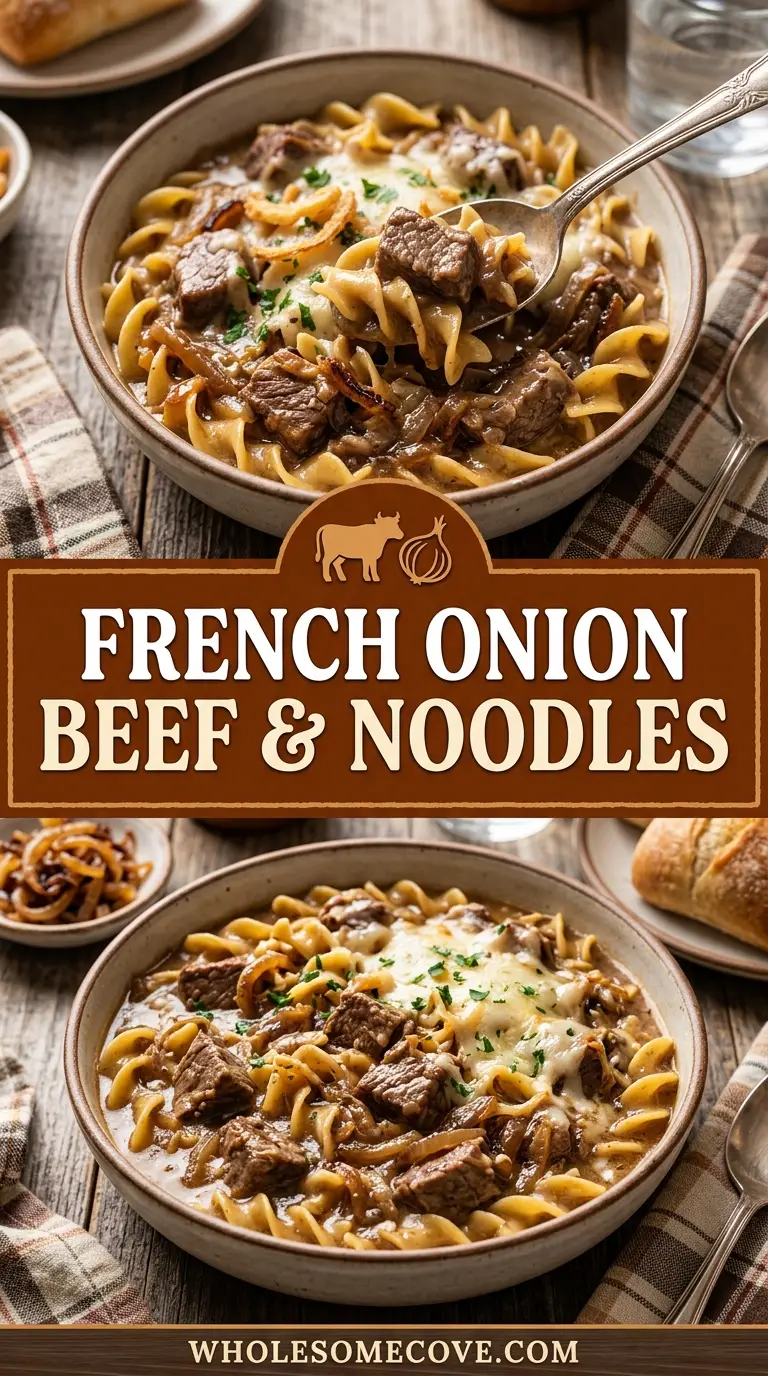 French Onion Beef and Noodles Recipe