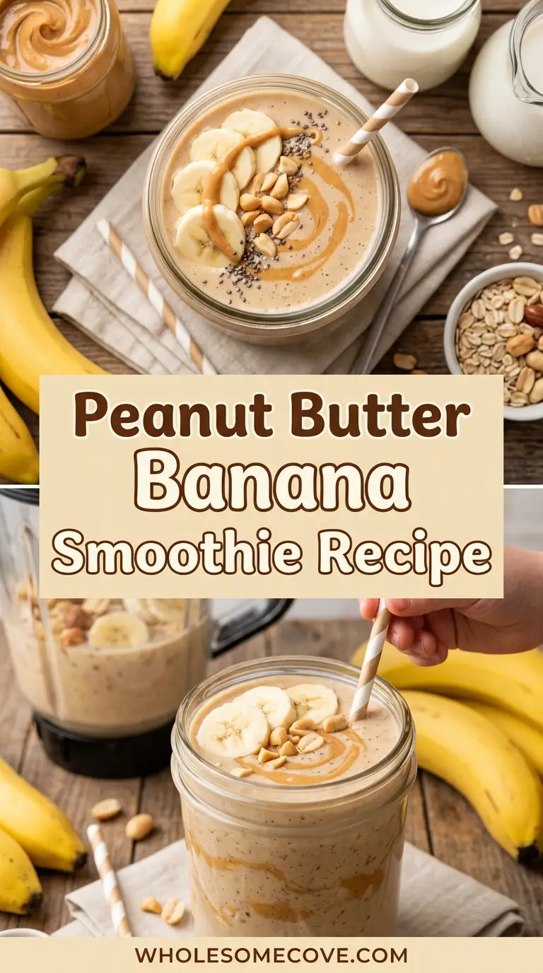 Peanut Butter Banana Smoothie Recipe