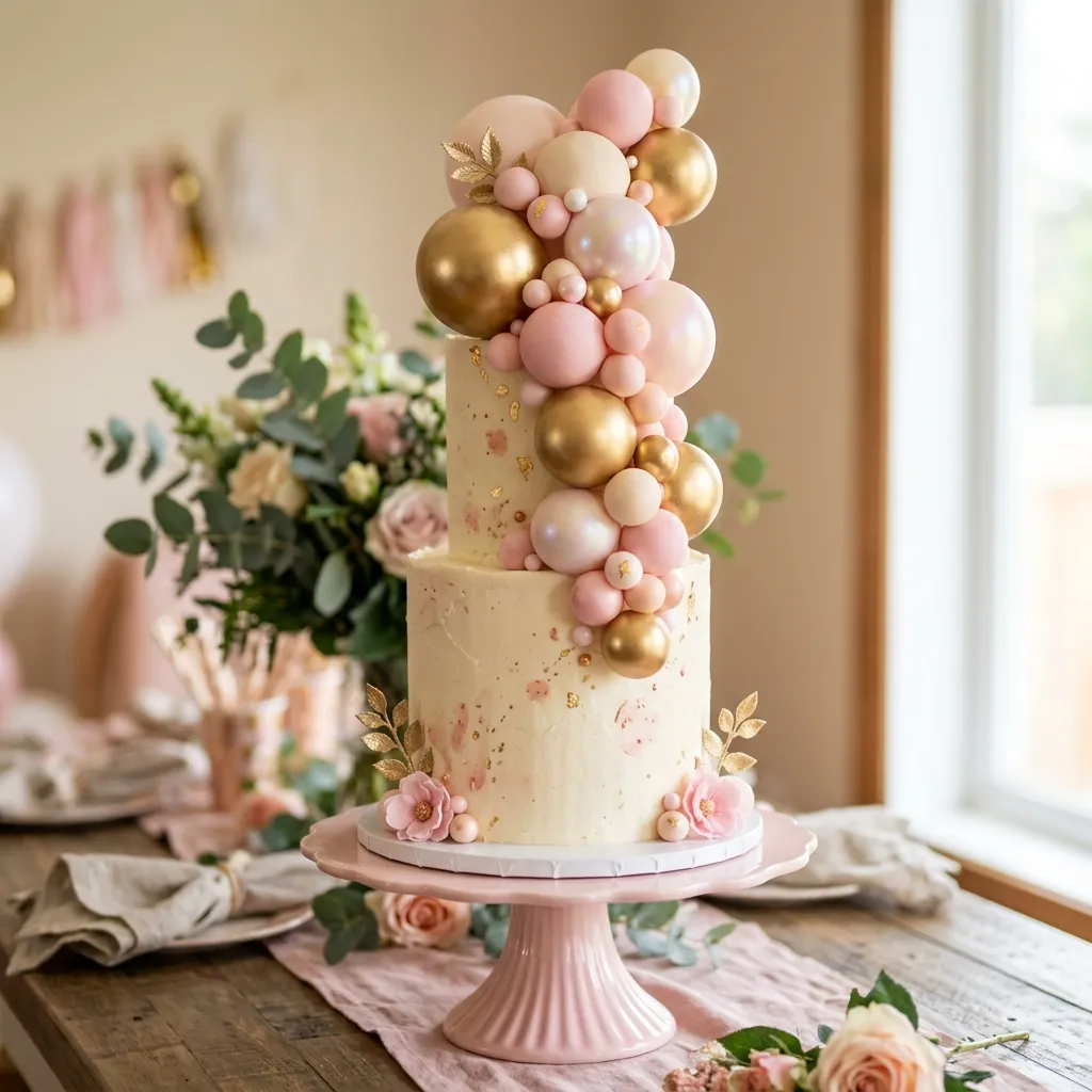 Balloon Birthday Cake Balloon Birthday Cake For Girls