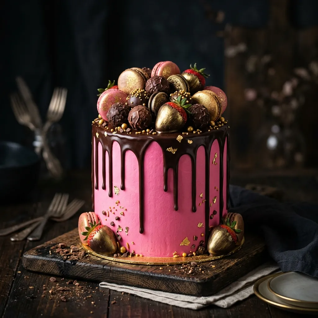 Chocolate Drip Birthday Cake Chocolate Drip Birthday Cake For Girls