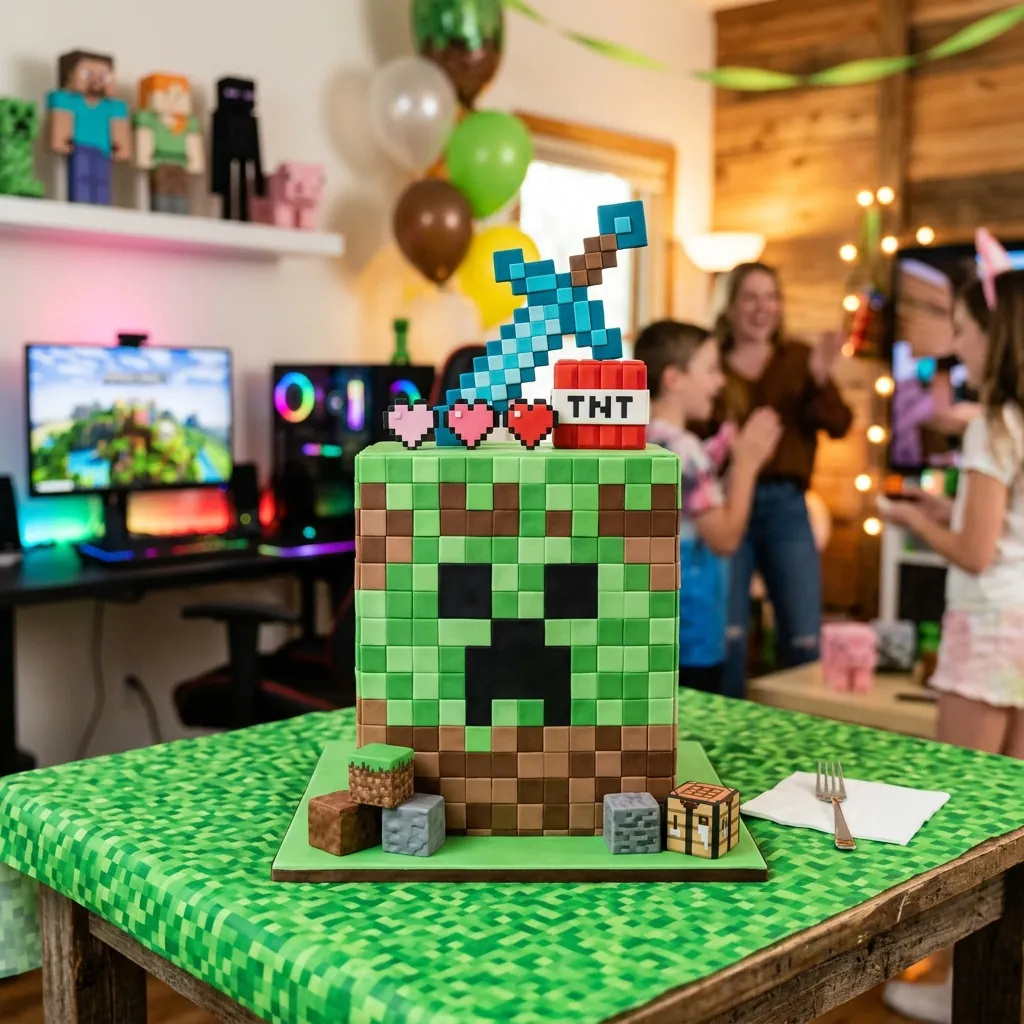 Minecraft Birthday Cake Minecraft Birthday Cake For Girls