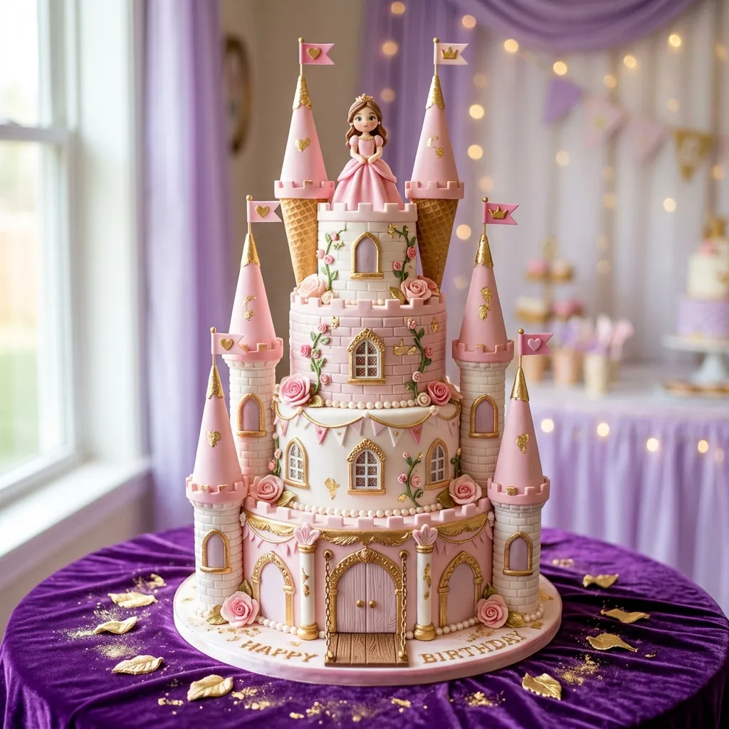 Princess Castle Birthday Cake Princess Castle Birthday Cake For Girls
