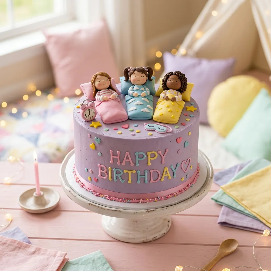 Slumber Party Birthday Cake Slumber Party Birthday Cake For Girls