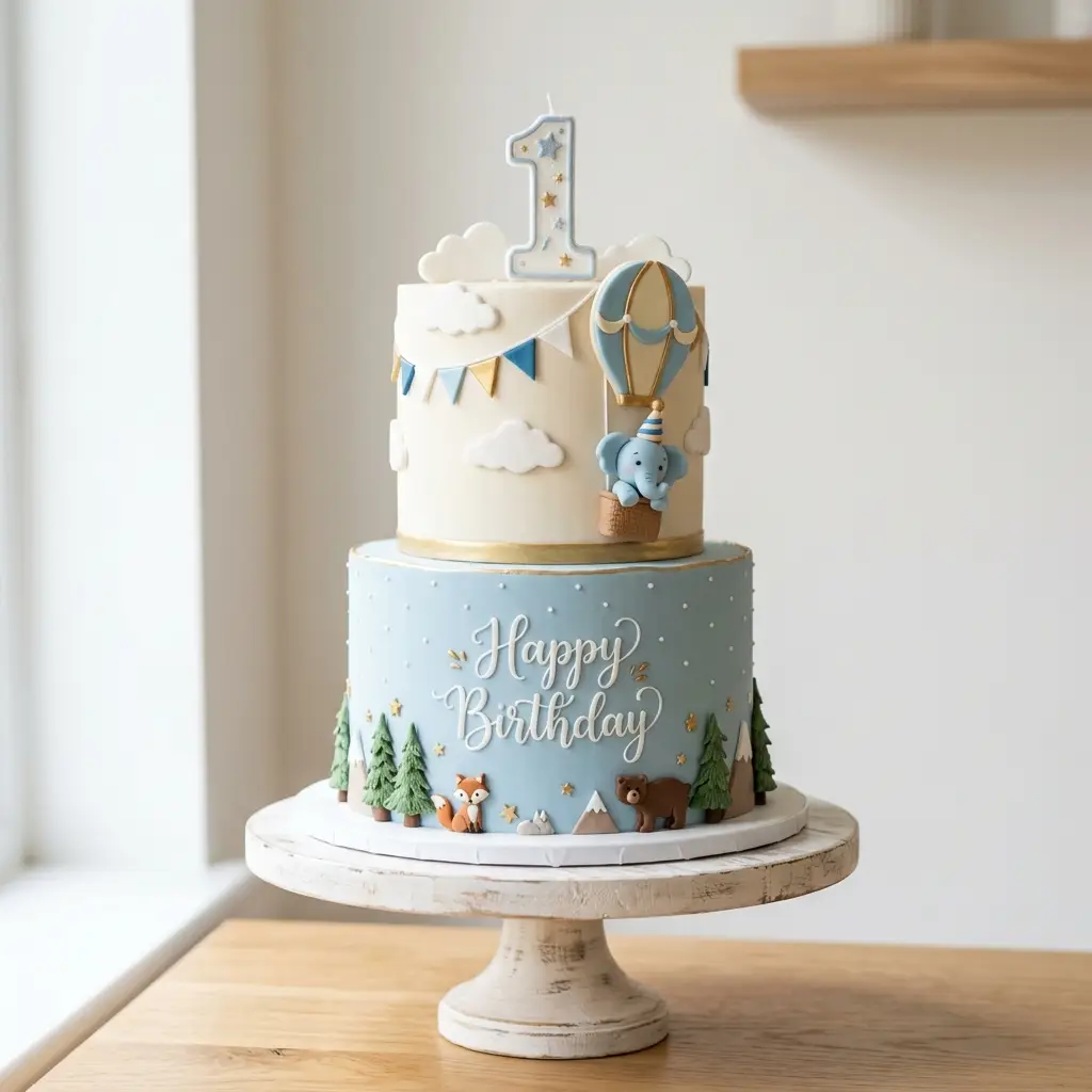 Adventure Awaits Cake - Birthday Cake Ideas For 1 Year Old Boys