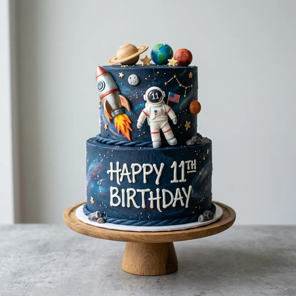 Astronaut Adventure Cake - Birthday Cake Ideas For 11-Year-Old Boys