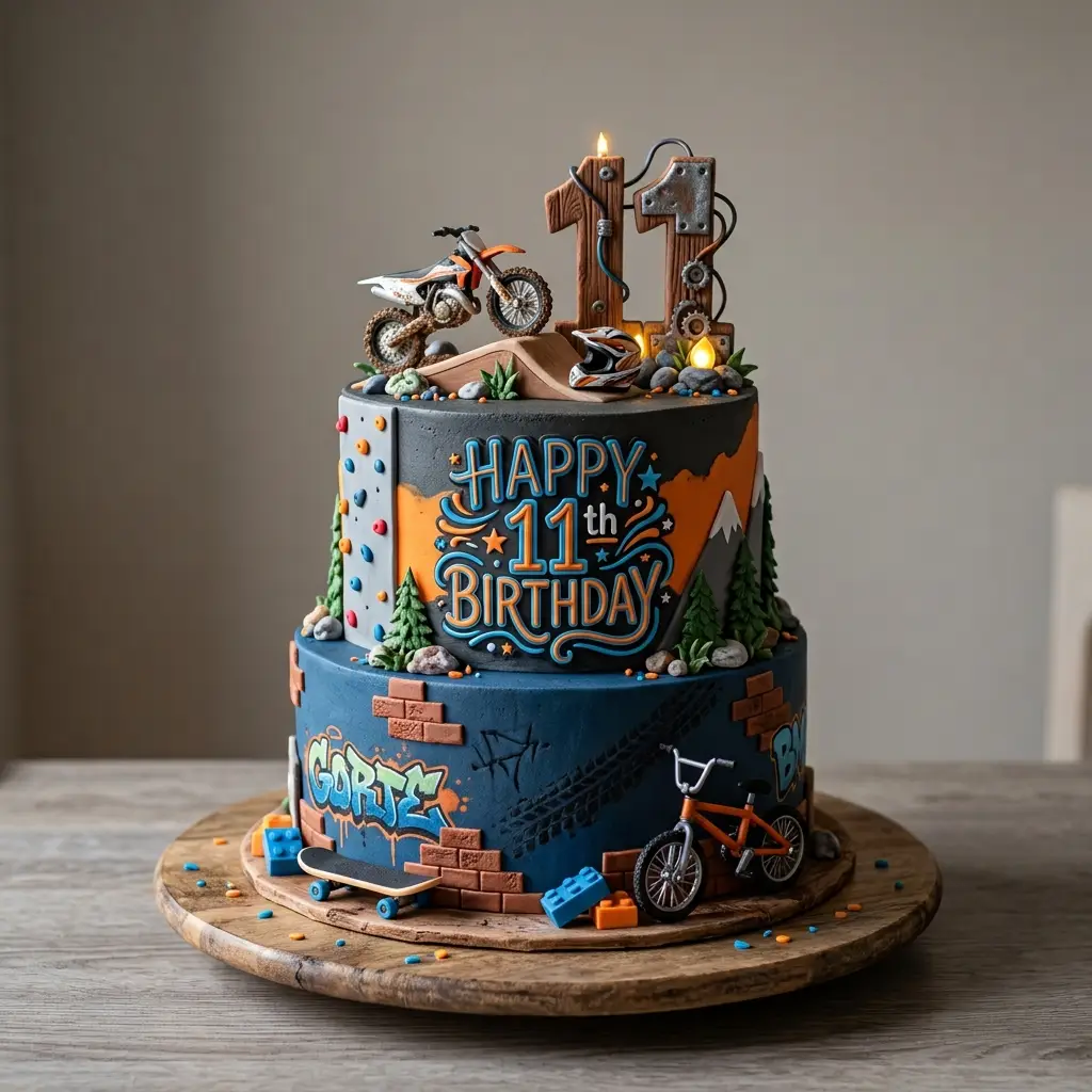 Extreme Sports Cake - Birthday Cake Ideas For 11-Year-Old Boys