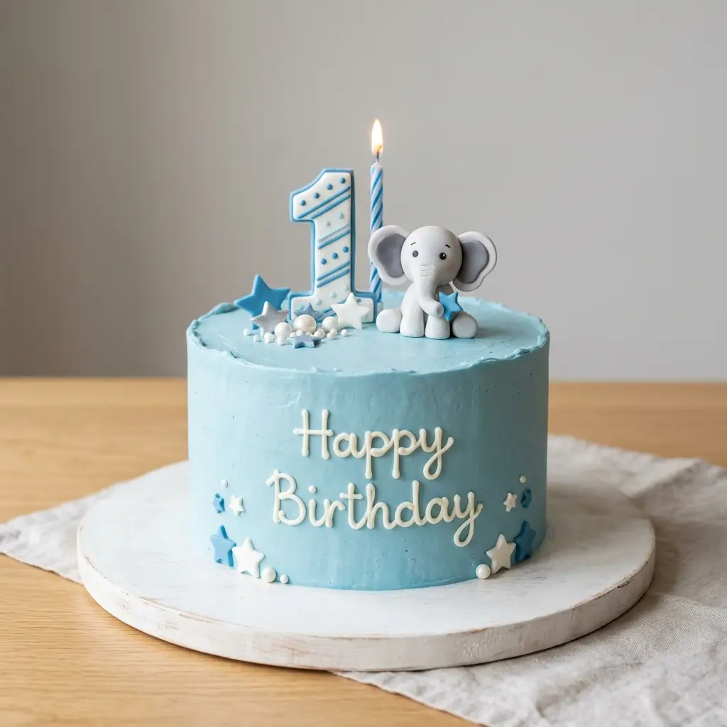 Little Elephant Cake - Birthday Cake Ideas For 1 Year Old Boys