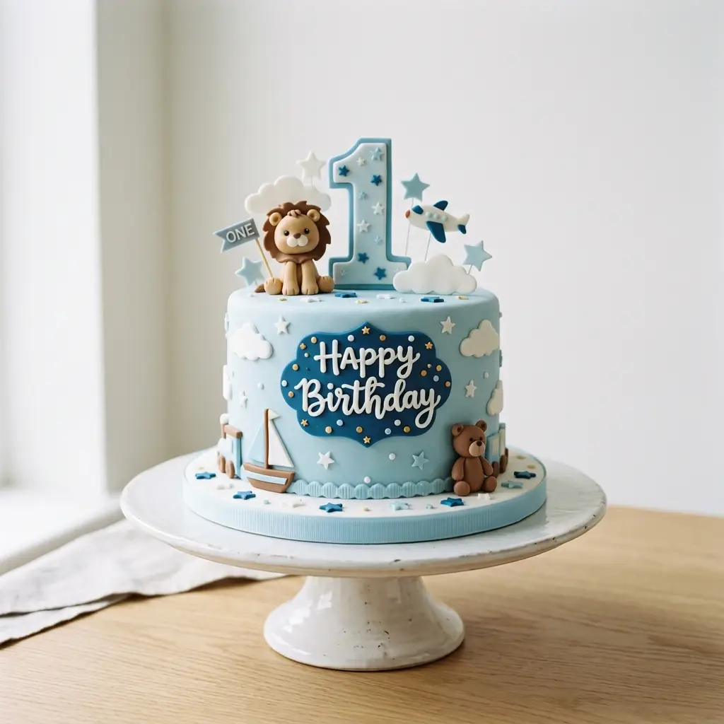 Little Explorer Cake - Birthday Cake Ideas For 1 Year Old Boys