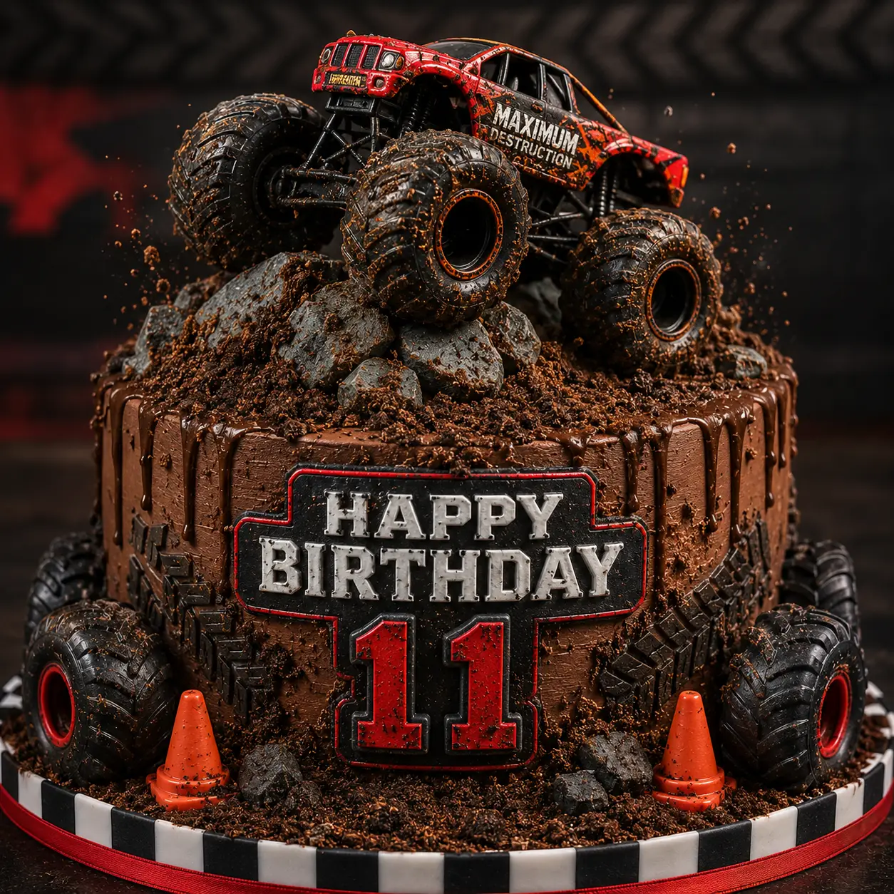Monster Truck Cake - Birthday Cake Ideas For 11-Year-Old Boys
