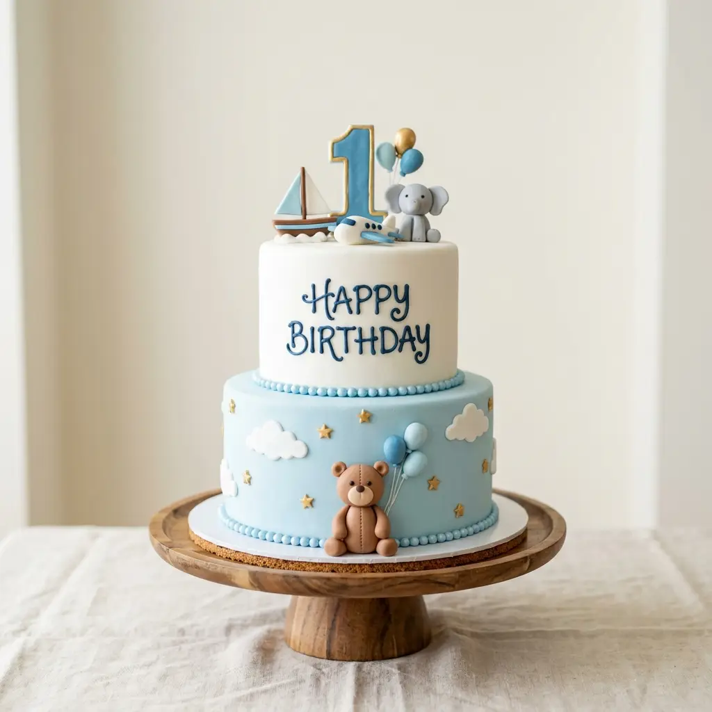 Nautical Adventure Cake - Birthday Cake Ideas For 1 Year Old Boys