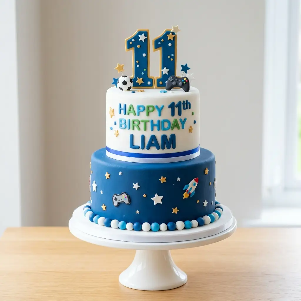 Personalized Name Cake - Birthday Cake Ideas For 11-Year-Old Boys