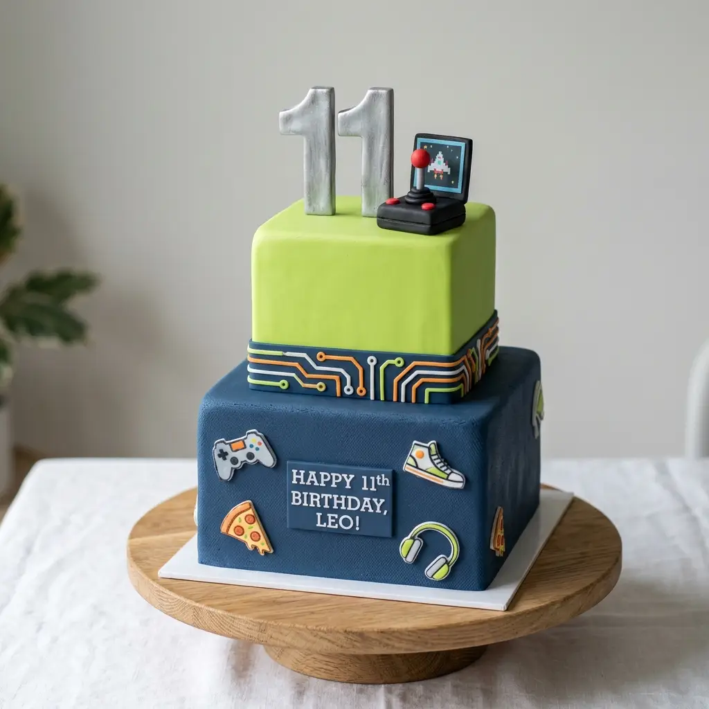 Retro Arcade Cake - Birthday Cake Ideas For 11-Year-Old Boys
