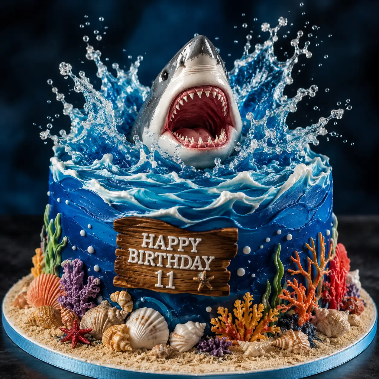 Shark Attack Cake - Birthday Cake Ideas For 11-Year-Old Boys