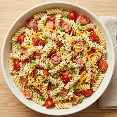 Bacon Ranch Pasta Salad Recipe