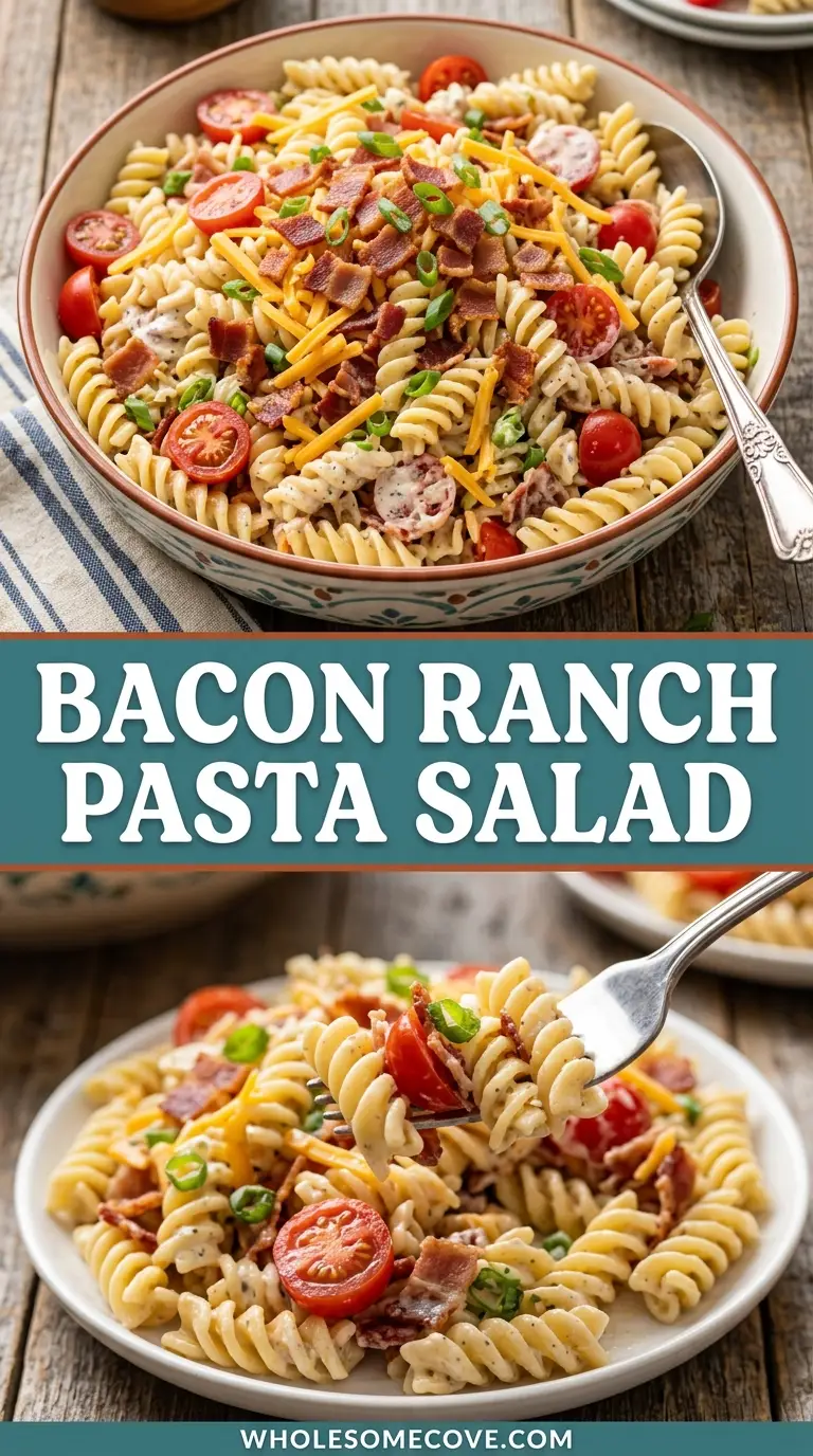 Bacon Ranch Pasta Salad Recipe