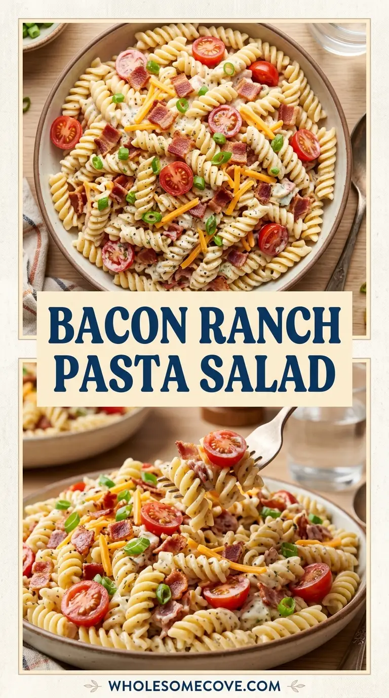 Bacon Ranch Pasta Salad Recipe