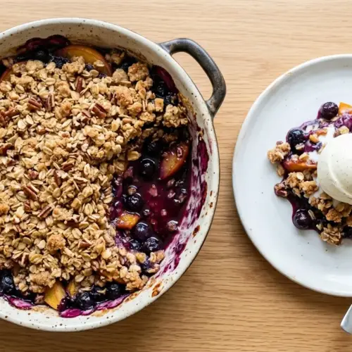 Blueberry Peach Crisp Recipe