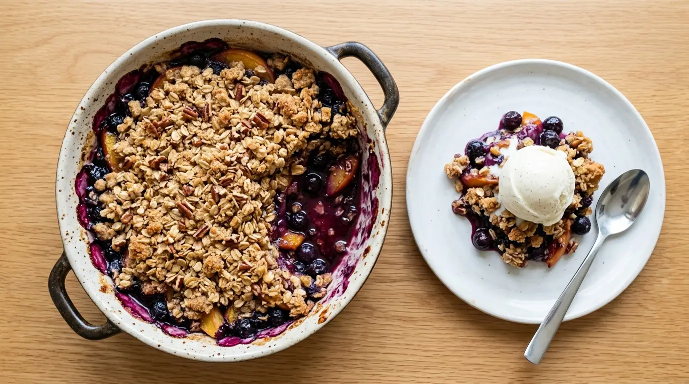 Blueberry Peach Crisp Recipe