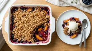 Blueberry Peach Crumble Recipe