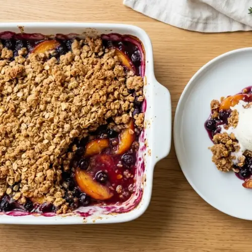 Blueberry Peach Crumble Recipe