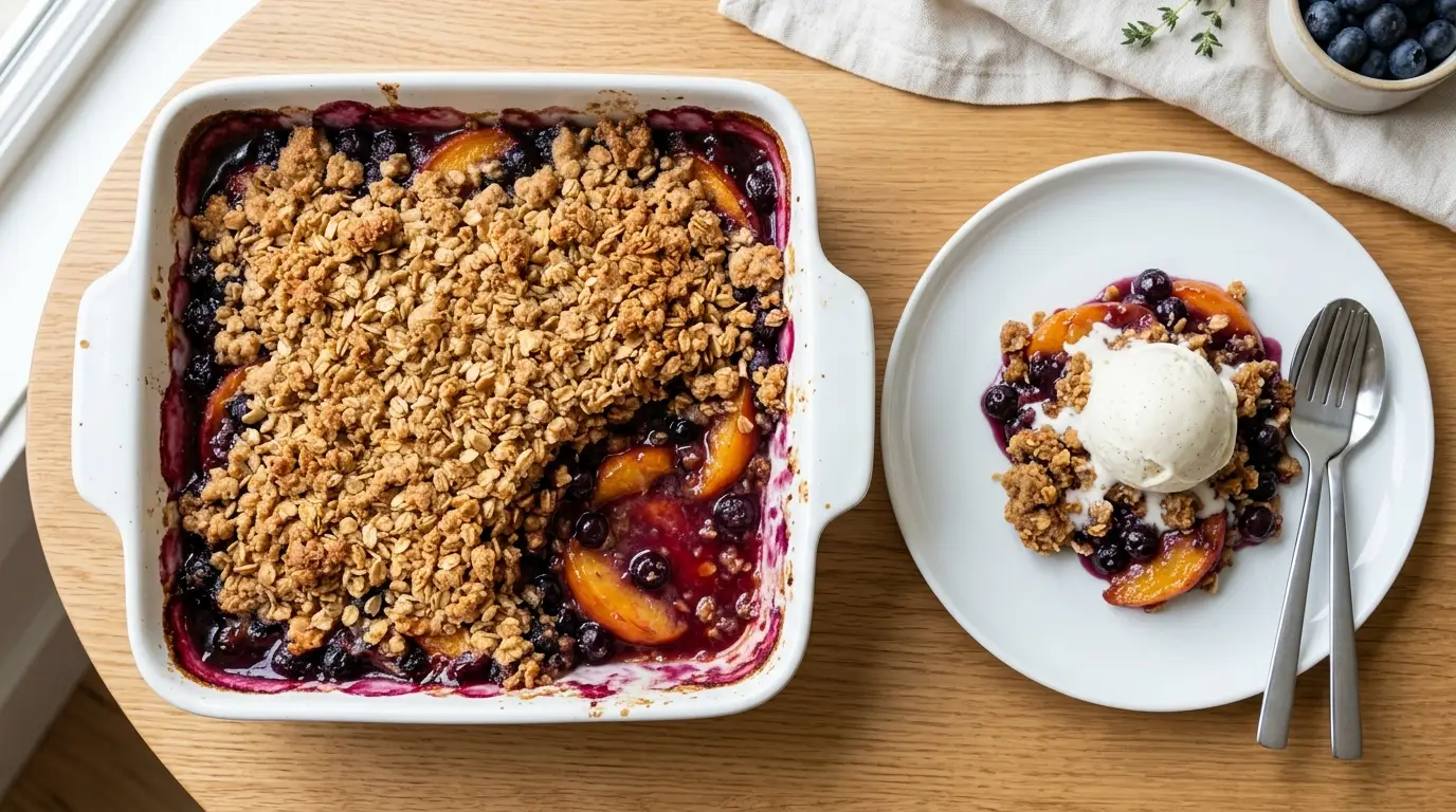Blueberry Peach Crumble Recipe