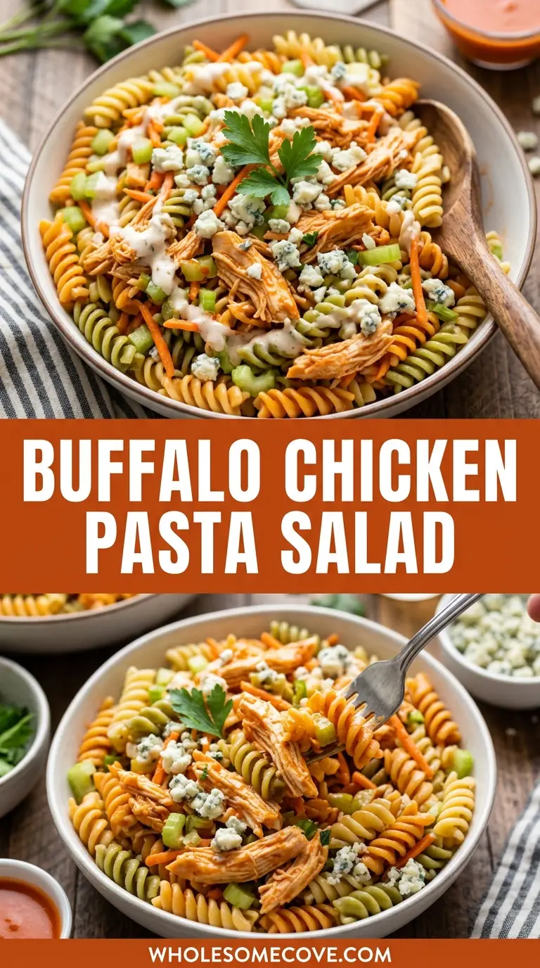Buffalo Chicken Pasta Salad Recipe
