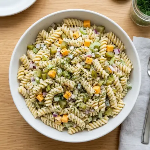 Dill Pickle Pasta Salad Recipe